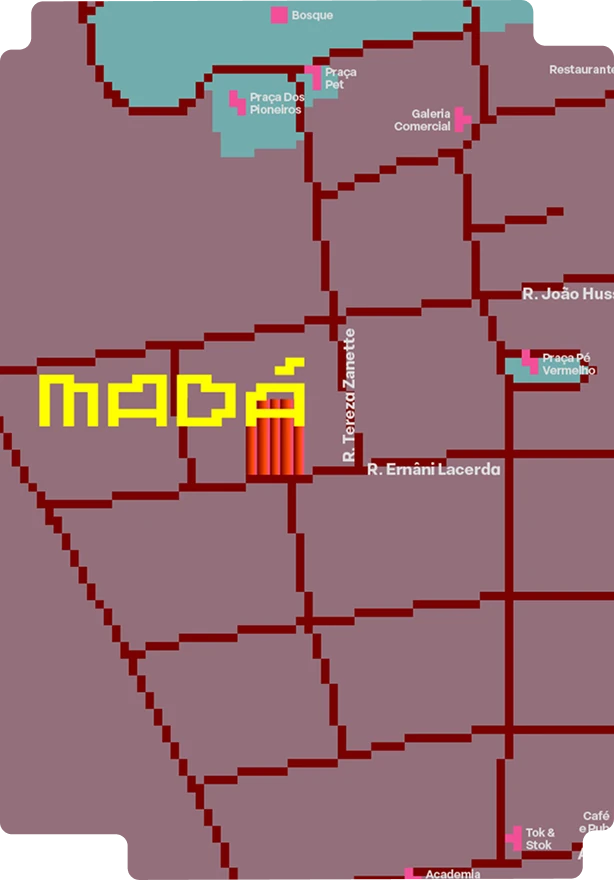 Mapa da localização do MADÁ - Londrina, PR