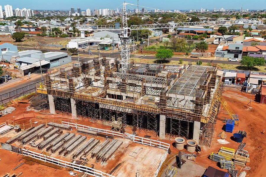 Status de Obra Campo Grande Vanguard flow