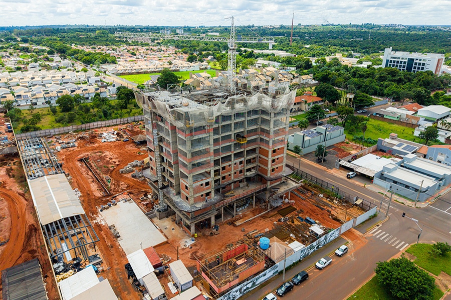 Status de Obra Campo Grande Vanguard flow