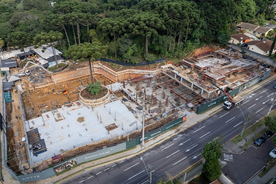 Status de Obra Curitiba Vanguard hytte