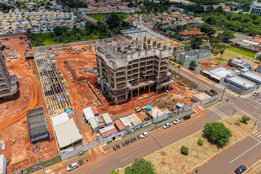 Status de Obra Campo Grande Vanguard flow