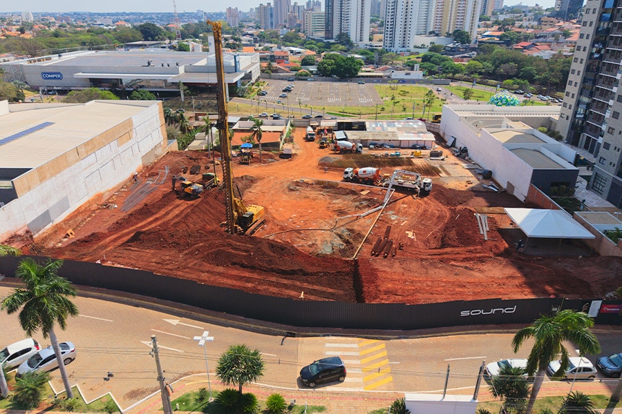 Status de Obra Campo Grande Vanguard sound