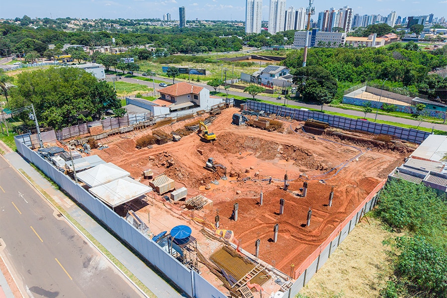 Status de Obra Campo Grande Vanguard terrah