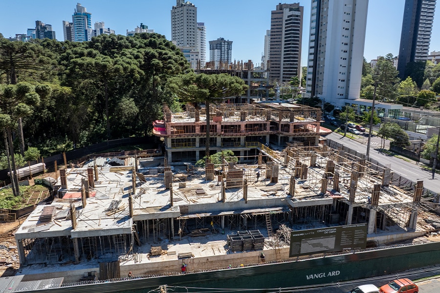 Status de Obra Curitiba Vanguard hytte
