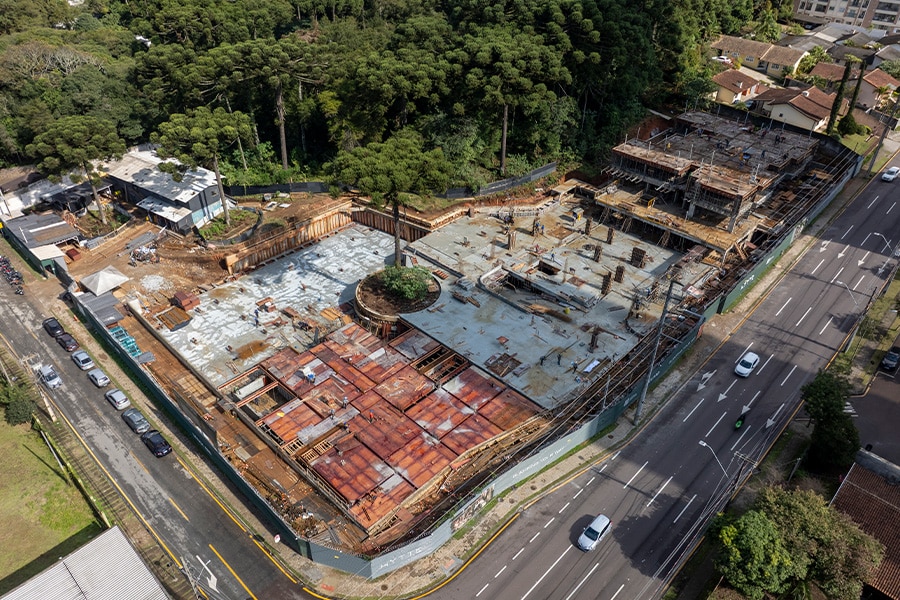 Status de Obra Curitiba Vanguard hytte