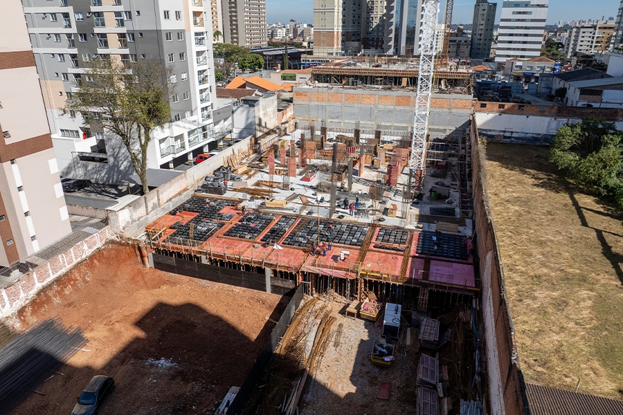Status de Obra Curitiba Vanguard pulse