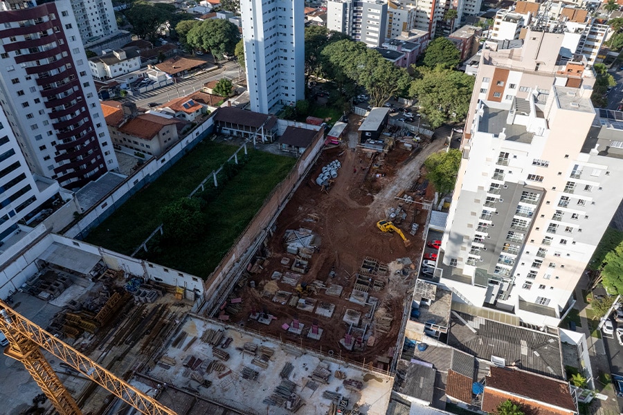 Status de Obra Curitiba Vanguard pulse