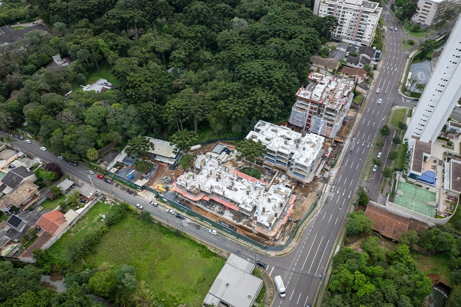 Status de Obra Curitiba Vanguard hytte