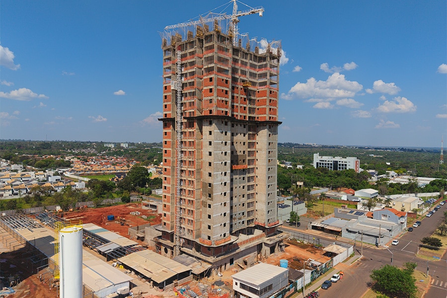 Status de Obra Campo Grande Vanguard flow