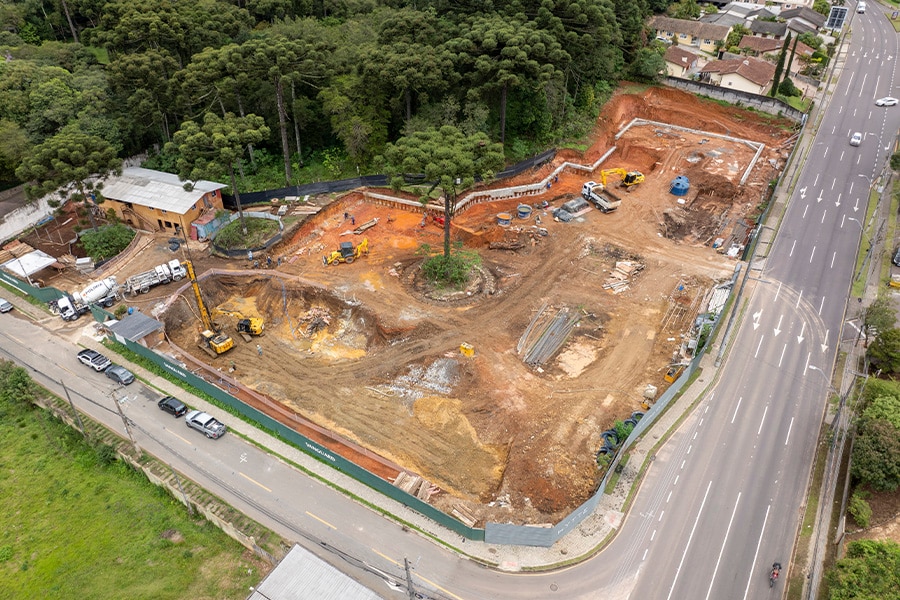 Status de Obra Curitiba Vanguard hytte