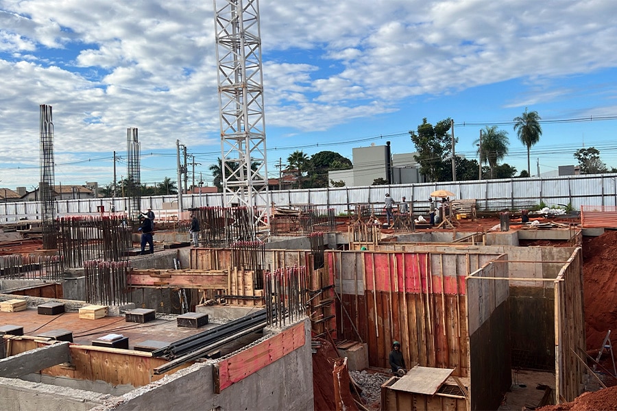 Status de Obra Campo Grande Vanguard flow