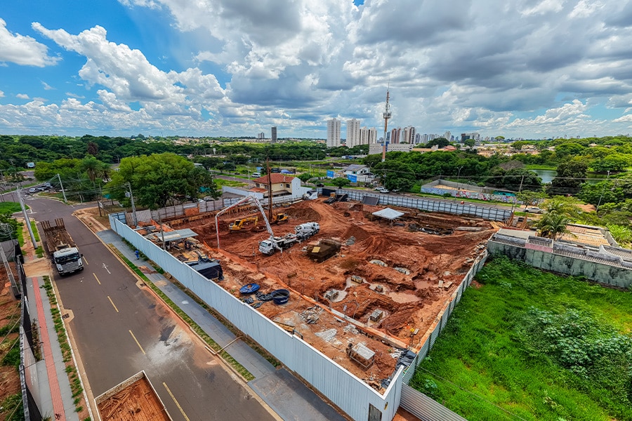 Status de Obra Campo Grande Vanguard terrah