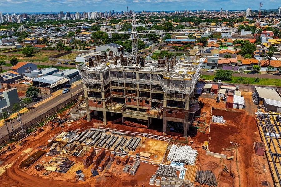 Status de Obra Campo Grande Vanguard flow